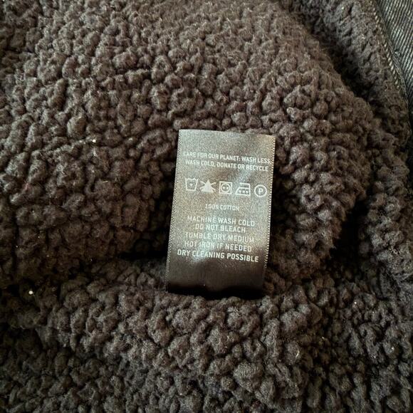 Sunrise Kingdom Sherpa-Lined Trucker Denim Jacket Mens Large - Picture 7 of 12